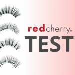 Red Cherry Wimpern Test